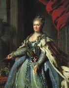 Fedor Rokotov Portrait of Catherine II oil on canvas